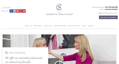 Desktop Screenshot of cosmeticskinclinic.com